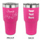 Dinosaurs 30 oz Stainless Steel Ringneck Tumblers - Pink - Double Sided - APPROVAL