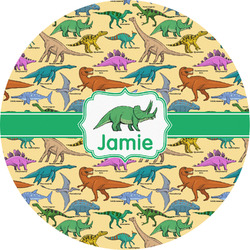 Dinosaurs Multipurpose Round Labels - 5" (Personalized)