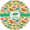 Dinosaurs 5" Multipurpose Round Label - Single Sticker