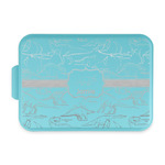 Dinosaurs Aluminum Baking Pan with Teal Lid (Personalized)