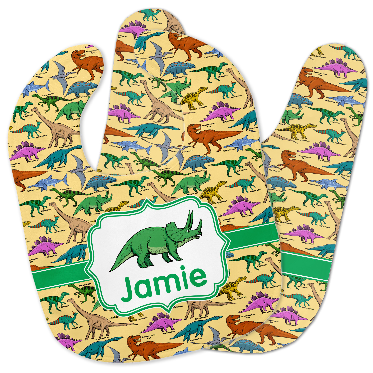 dinosaur baby bibs