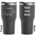 Dinosaurs RTIC Tumbler - Black - Engraved Front & Back (Personalized)