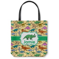 Dinosaurs Canvas Tote Bag - Medium - 16"x16" (Personalized)