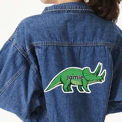 Dinosaurs Twill Iron On Patch - Custom Shape - 3XL - Set of 4 (Personalized)