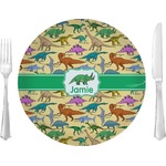 Dinosaurs 10" Glass Lunch / Dinner Plates - Single or Set (Personalized)