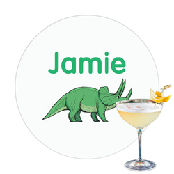 Dinosaurs Printed Drink Topper - 3.25" (Personalized)
