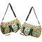 Dinosaurs Duffle bag large front and back sides