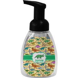 Dinosaurs Foam Soap Bottle - Black (Personalized)