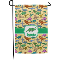 Dinosaurs Small Garden Flag - Single Sided w/ Name or Text