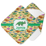 Dinosaurs Hooded Baby Towel (Personalized)