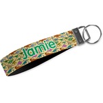 Dinosaurs Webbing Keychain Fob - Large (Personalized)