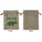 Dinosaurs Medium Burlap Gift Bag - Front Approval