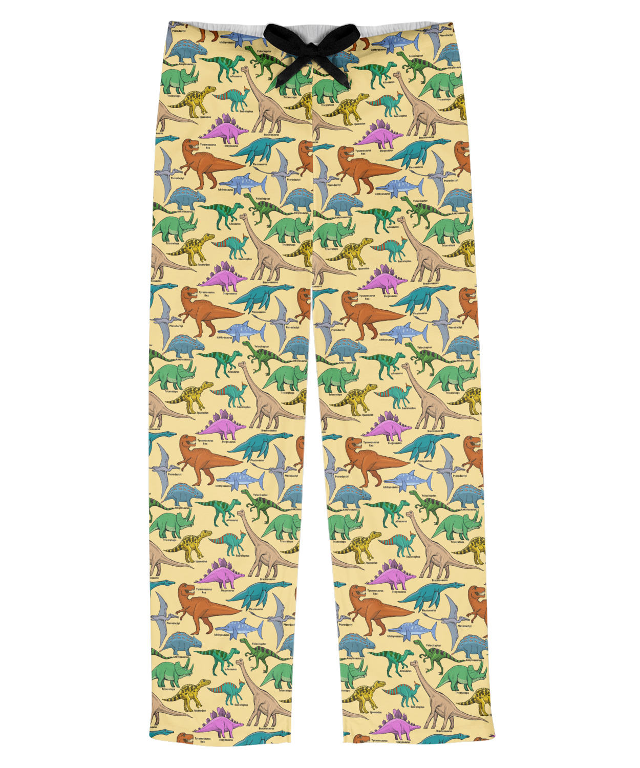 Dinosaurs Mens Pajama Pants - L (Personalized) - YouCustomizeIt
