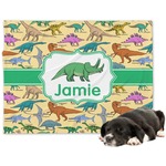 Dinosaurs Dog Blanket - Large (Personalized)