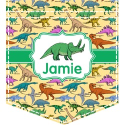 Dinosaurs Iron On Faux Pocket (Personalized)