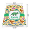 Dinosaurs Poly Film Empire Lampshade - Dimensions