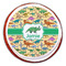 Dinosaurs Printed Icing Circle - Large - On Cookie