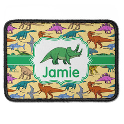 Dinosaurs Iron On Rectangle Patch w/ Name or Text