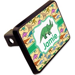 Dinosaurs Rectangular Trailer Hitch Cover - 2" (Personalized)