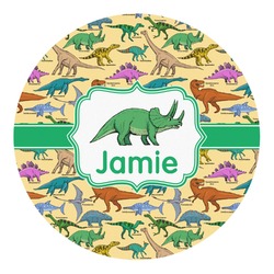 Dinosaurs Round Decal - Small (Personalized)