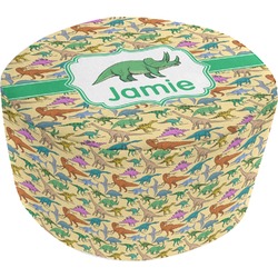 Dinosaurs Round Pouf Ottoman (Personalized)