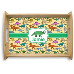 Dinosaurs Natural Wooden Tray - Small (Personalized)