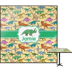 Dinosaurs Square Table Top - 24" (Personalized)
