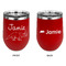 Dinosaurs Stainless Wine Tumblers - Red - Double Sided - Approval