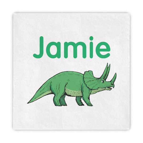 Custom Dinosaurs Decorative Paper Napkins (Personalized)