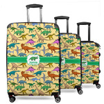 Dinosaurs 3 Piece Luggage Set - 20" Carry On, 24" Medium Checked, 28" Large Checked (Personalized)