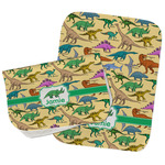 Dinosaurs Burp Cloths - Fleece - Set of 2 w/ Name or Text