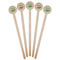 Dinosaurs Wooden 7.5" Stir Stick - Round - Fan View