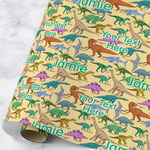 Dinosaurs Wrapping Paper Roll - Large - Matte (Personalized)