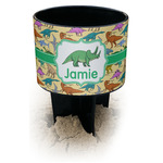 Dinosaurs Black Beach Spiker Drink Holder (Personalized)