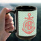 Chevron & Anchor 15oz. Black Mug - LIFESTYLE