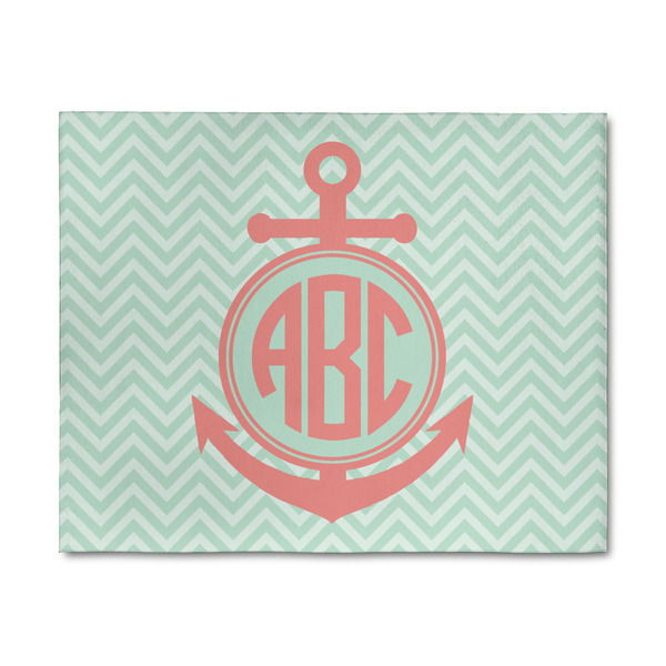 Custom Chevron & Anchor 8' x 10' Patio Rug (Personalized)