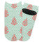 Chevron & Anchor Adult Ankle Socks - Single Pair - Front and Back