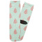 Chevron & Anchor Adult Crew Socks - Single Pair - Front and Back