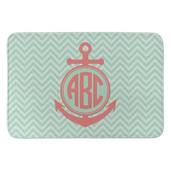 Chevron & Anchor Anti-Fatigue Kitchen Mat (Personalized)