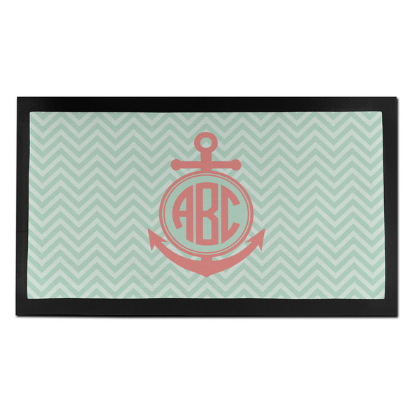 Custom Chevron & Anchor Bar Mat - Small (Personalized)