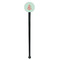 Chevron & Anchor Black Plastic 7" Stir Stick - Round - Single Stick