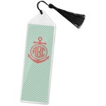 Chevron & Anchor Book Mark w/Tassel (Personalized)