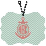 Chevron & Anchor Rear View Mirror Decor (Personalized)