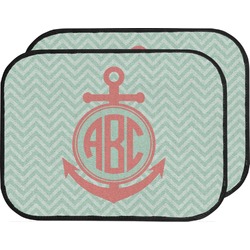 Chevron & Anchor Car Floor Mats (Back Seat) (Personalized)