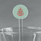 Chevron & Anchor Clear Plastic 7" Stir Stick - Round - Main