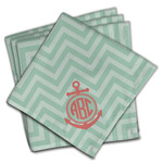 Chevron & Anchor Cloth Napkins (Set of 4) (Personalized)