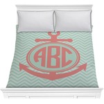 Chevron & Anchor Comforter - Full / Queen (Personalized)