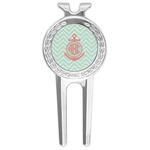 Chevron & Anchor Golf Divot Tool & Ball Marker (Personalized)