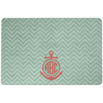 Chevron & Anchor Dog Food Mat w/ Monogram