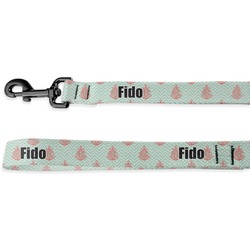 Chevron & Anchor Dog Leash - 6 ft (Personalized)